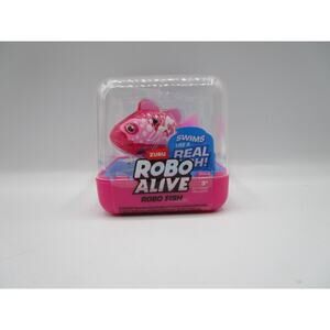 Zuru Robo Alive Robo Fish Pink Water Activated Swims Like A Real Fish
